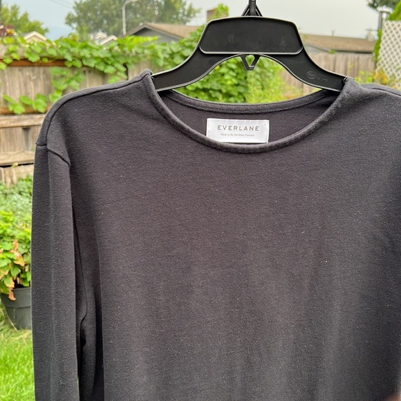 Everlane Black Long Sleeve Top - Picture 2 of 11